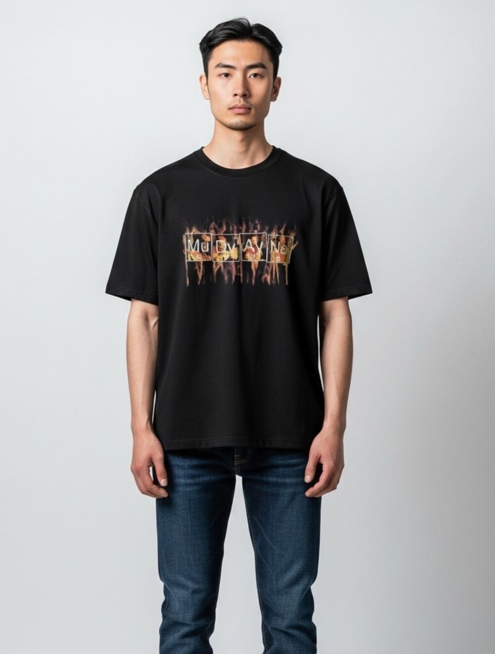 Cygnus Black Tee Mudvayne Metal Rock Band Grunge Comfy Y2K Men's T-shirt XL